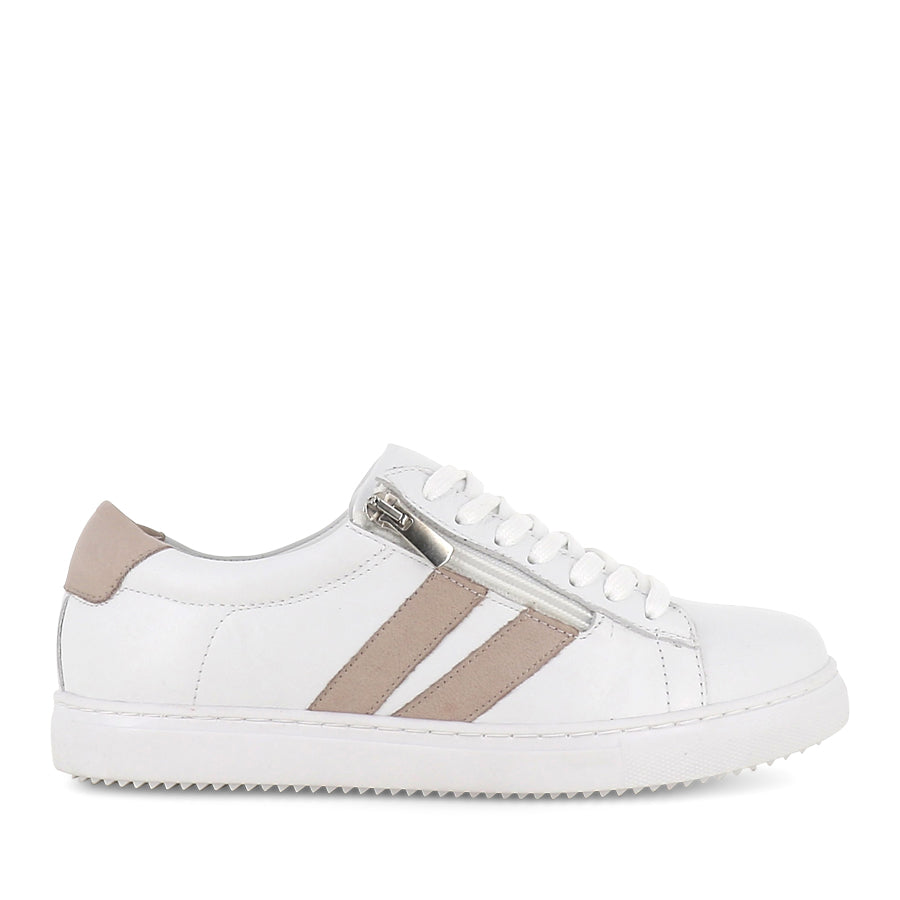 ULTIMATE - WHITE/TAUPE LEATHER