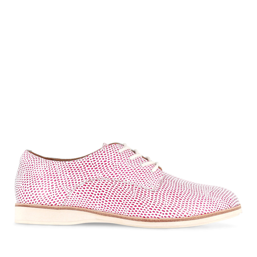 DERBY SEASONAL - ORCHID/WHITE SNAKE LEATHER