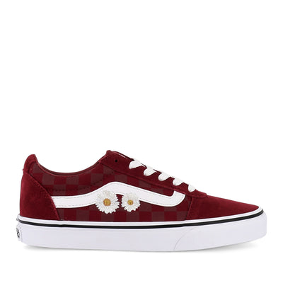 WARD SDE CANVAS (L) - EMBRIOD DAISES RUMBA RED