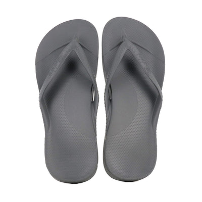 ARCH SUPPORT THONGS - CHARCOAL