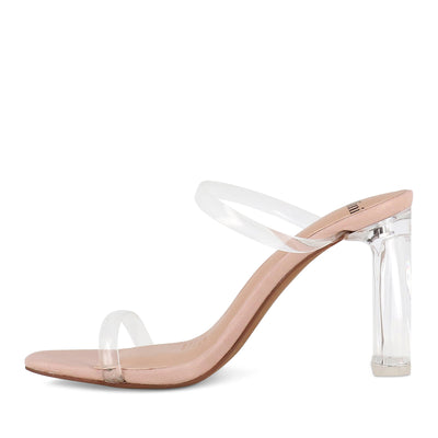 MARLO - CLEAR VINYLITE NUDE LEATHER
