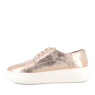 DERBY CITY LACEUP - MARBLE METALLIC LEATHER