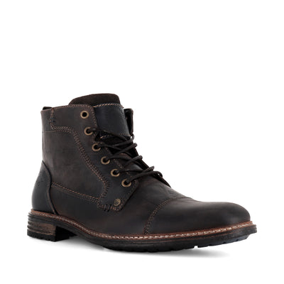 CLIFTON - DARK BROWN LEATHER