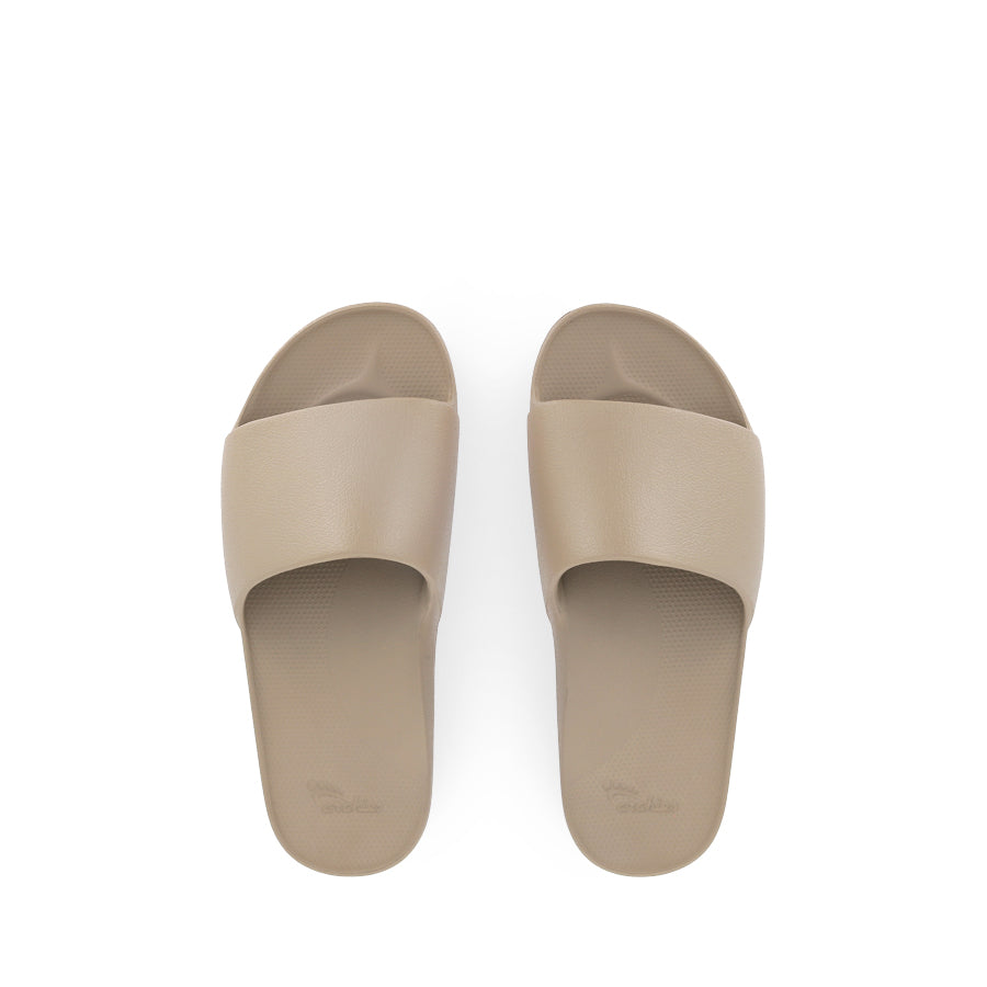 ARCH SUPPORT SLIDES - TAUPE – Evans Shoes