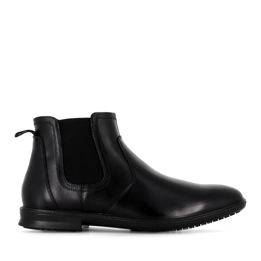 PORTER - BLACK LEATHER – Evans Shoes
