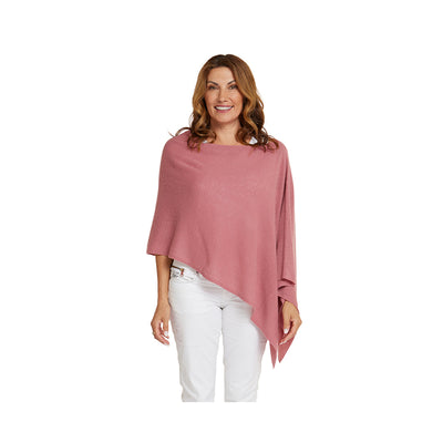 CASHMERE CLASSIC TOPPER - ROUGE