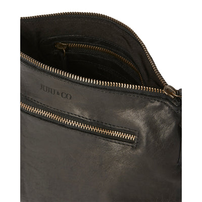 LARGE ESSENTIAL POUCH V2 - BLACK LEATHER