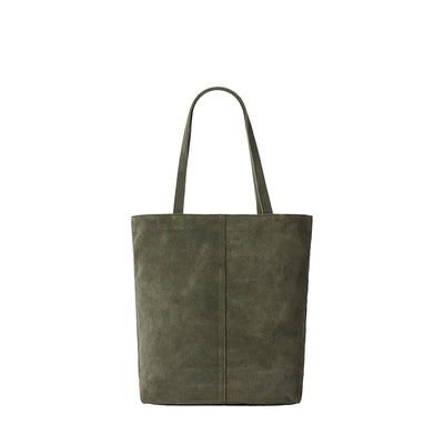 SUEDE EVERYDAY TOTE - OLIVE