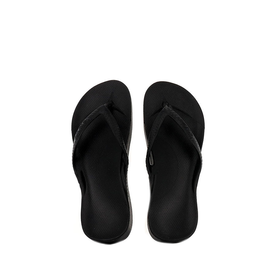 ARCH SUPPORT THONGS KIDS - BLACK