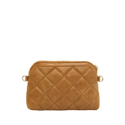 MINI ABIGAIL - QUILTED VINTAGE TAN LEATHER