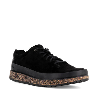 HONNEF LOW - BLACK SUEDE LEATHER