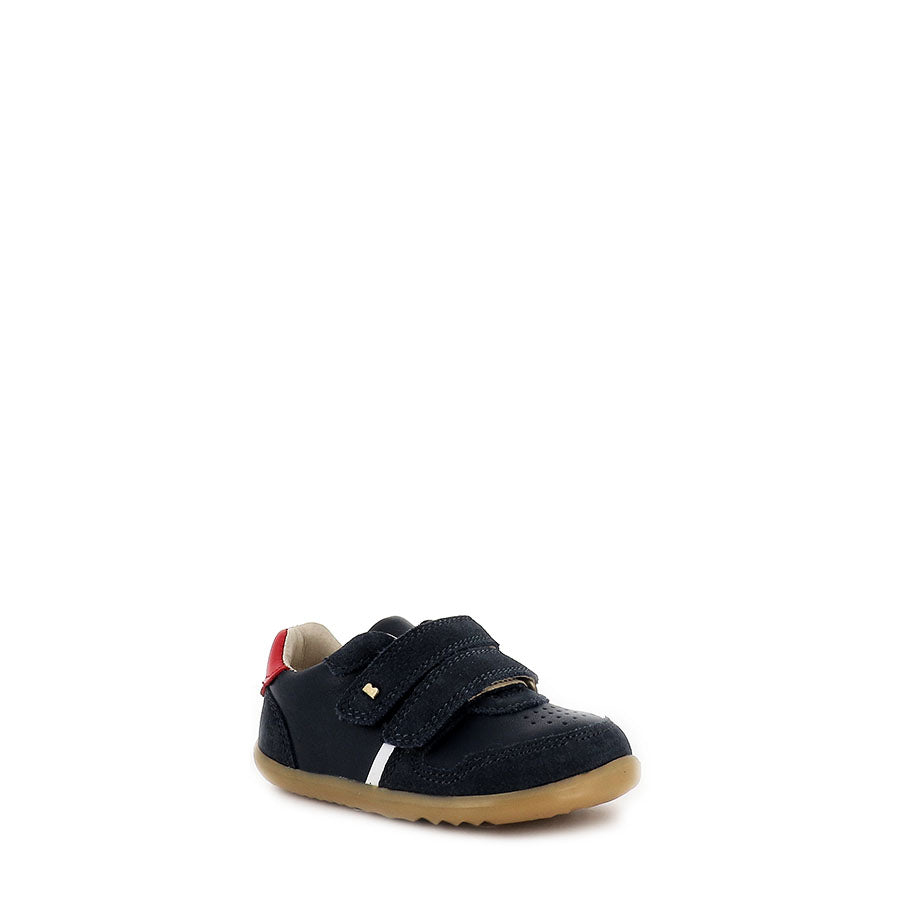RILEY STEP UP - NAVY/RED LEATHER