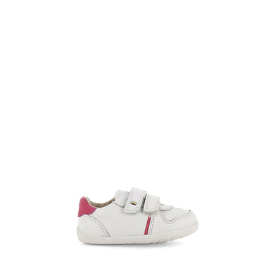 RILEY STEP UP - WHITE/PINK LEATHER