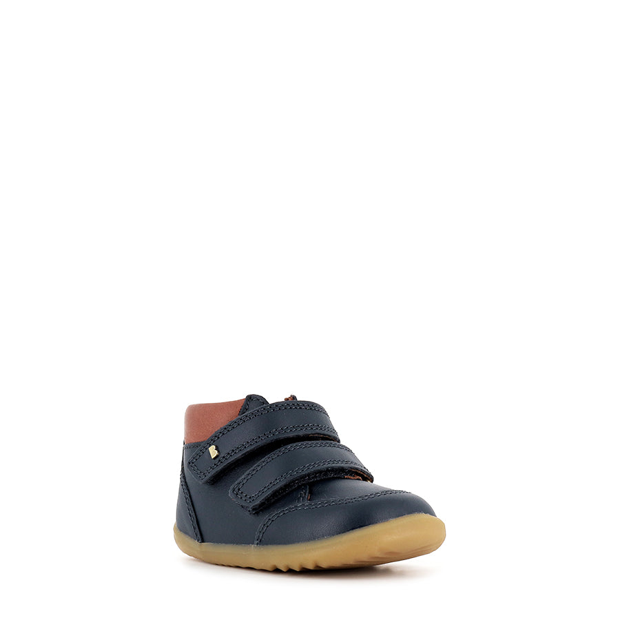 TIMBER STEP UP - NAVY LEATHER