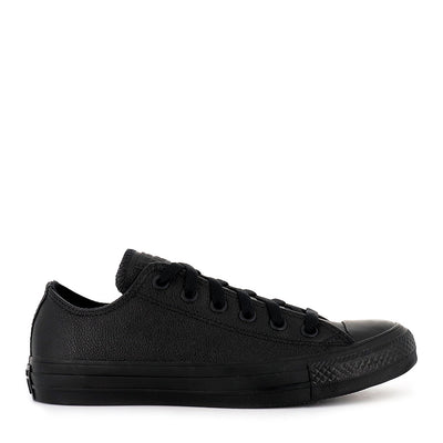 ALL STAR LOW LEATHER - BLACK MONO
