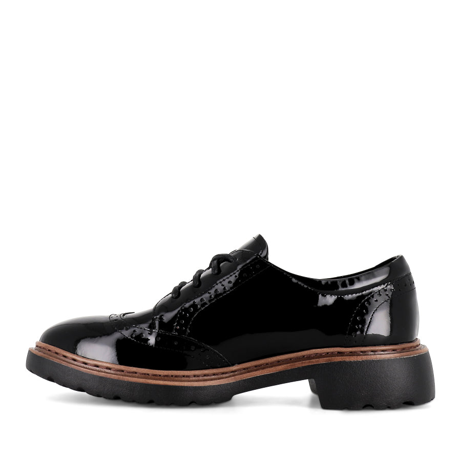 BRUMMEL - BLACK PATENT – Evans Shoes