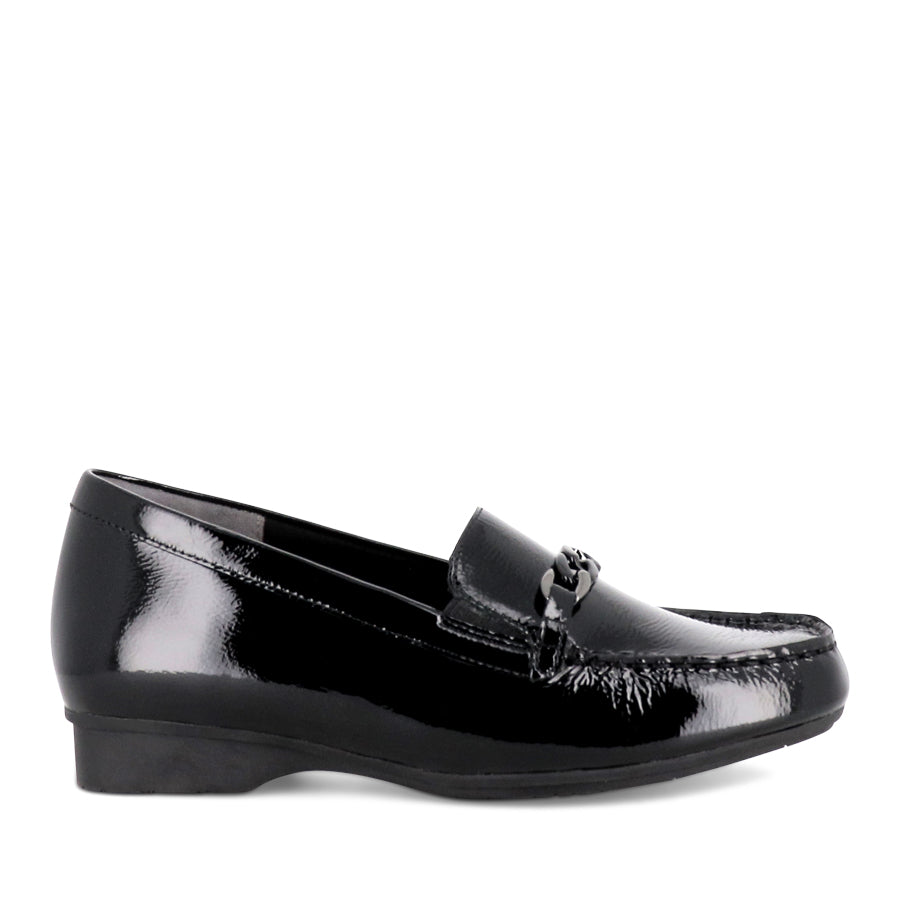 FENDERS XF - BLACK PATENT LEATHER – Evans Shoes